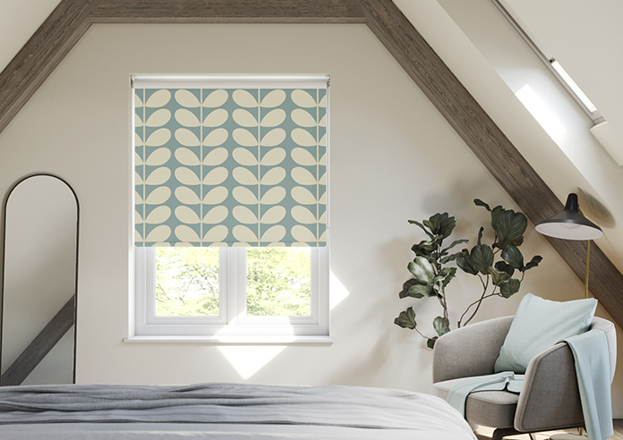 Orla Kiely Jumbo Solid Stem, Duckegg - Roller Blind - Image 3
